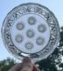 Rare Dorflinger American Brilliant Cut Glass Stars On A Matte Background Nappy