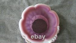 Rare Fenton Grape Opalescent Sculptured Ice Fairy Lamp Limited Edition 2005