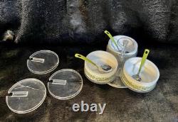Rare Gemco Pyrex Crazy Daisy Spring Blossom Condiment Lazy Susan Server 70s GUC