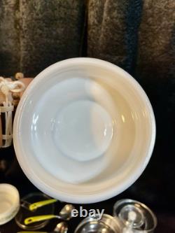 Rare Gemco Pyrex Crazy Daisy Spring Blossom Condiment Lazy Susan Server 70s GUC