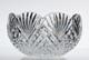 Rare Gerry Daly Signed Crystal Cut Glass Kinsale Scalloped Bowl 8.5x6in 4lbs
