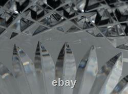 Rare Gerry Daly Signed Crystal Cut Glass Kinsale Scalloped Bowl 8.5x6in 4lbs
