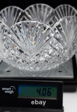 Rare Gerry Daly Signed Crystal Cut Glass Kinsale Scalloped Bowl 8.5x6in 4lbs