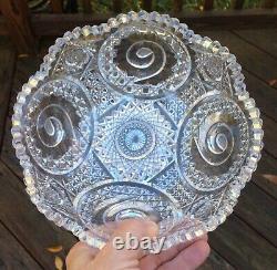 Rare Pattern ABP Cut Glass John Hoare 8 Bowl