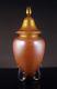 Rare Quezal Iridescent Art Glass Lidded & Footed Jar or Urn Circa. 1902-24 Signed