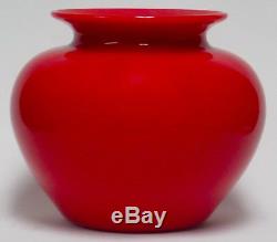 Rare Steuben Rouge Flambe #6500 Vase- Museum Quality Carder Art Glass