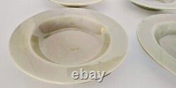 Rare Vintage Ceramic Soup Bowls (set Of 4) Signed Made In France