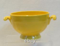 Rare Vintage Fiesta Yellow Covered Onion Soup Bowl No LID Nice