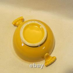 Rare Vintage Fiesta Yellow Covered Onion Soup Bowl No LID Nice