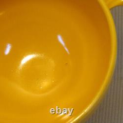 Rare Vintage Fiesta Yellow Covered Onion Soup Bowl No LID Nice