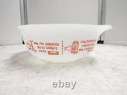Rare Vintage Glasbake Pyrex Homemaker J-2357 Ingredient Conversion Bowl