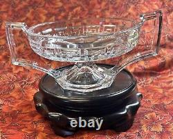 Rare Vintage Heisey Greek Key Clear Glass Compote 8 X 3