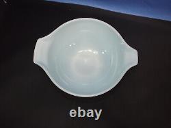 Rare Vintage PYREX Amish Butterprint Cinderella Nesting Mixing Bowls Set 3 Teal