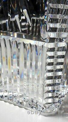 Rare Waterford Crystal Master Cutter 12 Square Vase Made In Ireland