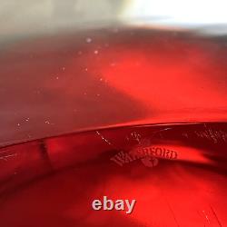 Rare Waterford Ruby Red Metra Square Bowl