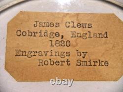 Rare ca. 1820's Clews Cobridge, England Don Quixote Knighthood Flow Blue Bowls