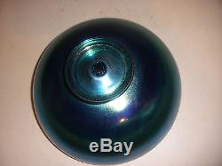 Rare vintage Steuben signed Auerene blue bowl