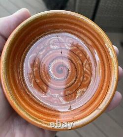 Rarely Seen 4.25 Pacific Pottery Decorated Hostess Ware #434 Melted Butter Bowl