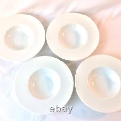 Raynaud Point Hommage Set 4 Rimmed Soup Pasta Bowls 8.25 Limoges France