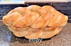 Realistic 15 CHALLAH LOAF Lidded Soup Tureen Vintage by MANCER Italy for RAYMOR