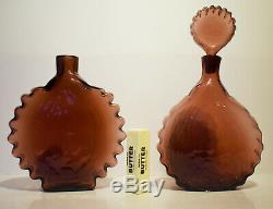 Reduced! Blenko Glass 6111 Decanters (2) in Amethyst