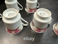 Remington / Spring Garden 43 Pc. Red Sea Fine China Dinnerware Plates Bowls Cups