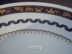 Richard Ginori Pincio Black Large Vegetable Serving Bowl 10 1/2 Perfect Rare