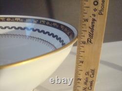 Richard Ginori Pincio Black Large Vegetable Serving Bowl 10 1/2 Perfect Rare