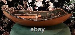 Rob Sanders 1994 XL Pottery PLATTER Petroglyph Pattern Terracotta Santa Fe