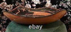 Rob Sanders 1994 XL Pottery PLATTER Petroglyph Pattern Terracotta Santa Fe