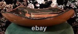 Rob Sanders 1994 XL Pottery PLATTER Petroglyph Pattern Terracotta Santa Fe