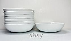 Rosenthal Moon White Cereal Bowls SET 8 Studio Line Square Coupe All White 6 W
