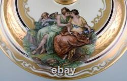 Royal Copenhagen lidded tureen in porcelain with romantic scenes
