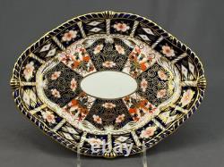 Royal Crown Derby TRADITIONAL IMARI #2451 11 Oval Serving Bowl Gadroon c1918