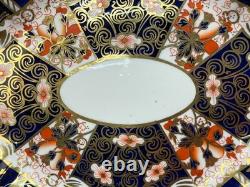 Royal Crown Derby TRADITIONAL IMARI #2451 11 Oval Serving Bowl Gadroon c1918