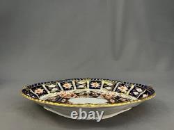 Royal Crown Derby TRADITIONAL IMARI #2451 11 Oval Serving Bowl Gadroon c1918