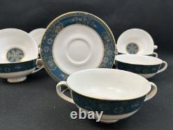Royal Doulton CARLYLESet of 8Footed Cream Soup Bowls & Saucers16 Pieces