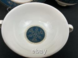 Royal Doulton CARLYLESet of 8Footed Cream Soup Bowls & Saucers16 Pieces