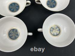 Royal Doulton CARLYLESet of 8Footed Cream Soup Bowls & Saucers16 Pieces
