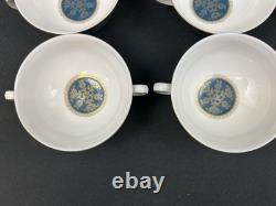 Royal Doulton CARLYLESet of 8Footed Cream Soup Bowls & Saucers16 Pieces