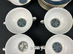 Royal Doulton CARLYLESet of 8Footed Cream Soup Bowls & Saucers16 Pieces