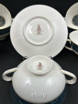 Royal Doulton CARLYLESet of 8Footed Cream Soup Bowls & Saucers16 Pieces