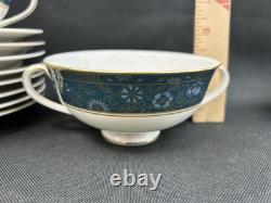 Royal Doulton CARLYLESet of 8Footed Cream Soup Bowls & Saucers16 Pieces