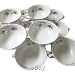 Royal Doulton Old Colony TC1005 Handled Cream Soup Bowl England Lot Of 12