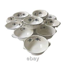 Royal Doulton Old Colony TC1005 Handled Cream Soup Bowl England Lot Of 12