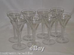 Royal Leerdam 2 AIR TWIST Stem Wine Goblets Glasses Williamsburg priced per pair
