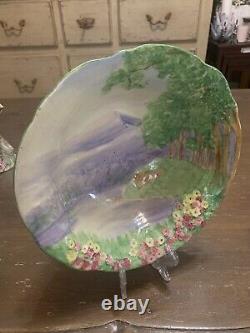 Royal Winton Lakeland Green Large Footed Bowl