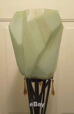 Ruba Rombic Floor Lamp Consolidated Lamp and Glass Company (READ DESCRIPTION)