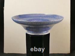 Ruskin Pottery Blue Luster Eggshell Ftd Bowl Signed 1923 Dtd Tucson Estate