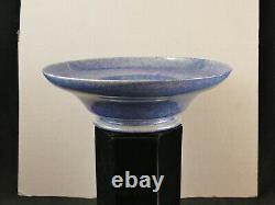 Ruskin Pottery Blue Luster Eggshell Ftd Bowl Signed 1923 Dtd Tucson Estate